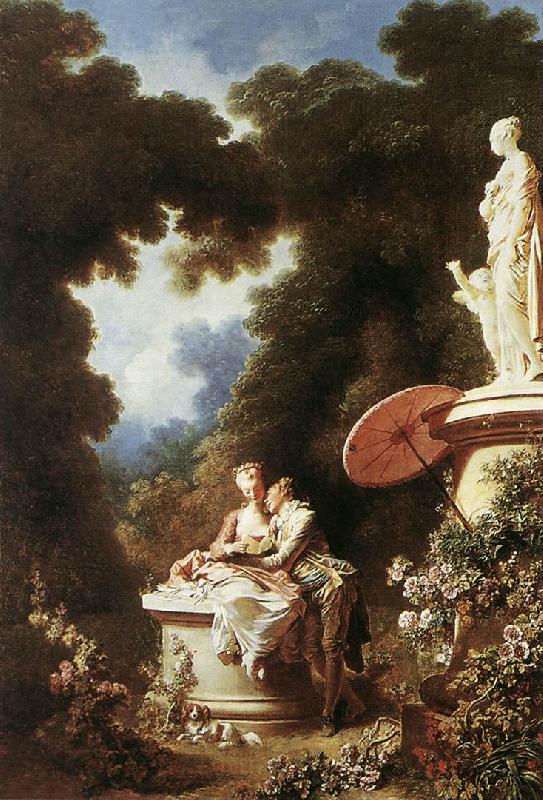 Jean Honore Fragonard The Confession of Love Norge oil painting art